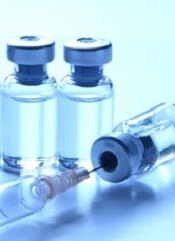 vials and a syringe 