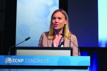 Dr. Catherine J. Harmer speaks at the ECNP Congress.