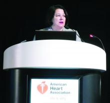 Dr. Nancy K. Sweitzer speaks during the 2016 AHA Scientific Sessions