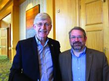 Dr. Francis Collins (left) and Dr. Joshua Gordon