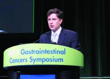 Dr. Ignacio Melero speaks during the Gastrointestinal Cancers Symposium
