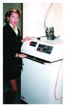Dr. Tina S. Alster purchased the fourth pulsed dye laser ever to be manufactured. It was originally named SPTL-1 for selective photothermolysis-1. This photo was taken in late 1990 when Dr. Alster opened her practice.
