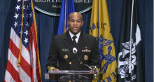 U.S. Surgeon General Jerome M. Adams announces a Call to Action on uncontrolled hypertension on Oct. 7, 2020