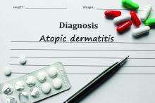 Atopic dermatitis diagnosis with pills and pen