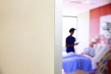 Hospital room, blurred