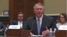 Dr. David Barbe, immediate past president of the AMA, testifies before the House Energy & Commerce Health Subcommittee.