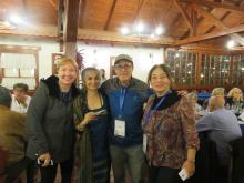 Colleen Kraft, MD; Shanti Ramen, MD, of Australia;Francis E. Rushton Jr, MD; and Sergil Ugur Baysal, MD, of Turkey, at the ISSOP meeting in Budapest, Hungary in 2017.