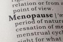 Menopause in dictionary