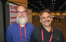 Michael Killian (left) of the Pacific Northwest Research Institute, Seattle, and Dr. William Hagopian, clinical associate professor at the University of Washington, Seattle