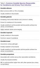 Common Candida Species Responsible for Candiduria and Urinary Tract Infection