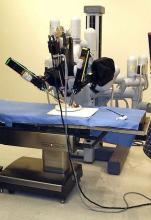 A robot used for laparoscopic surgery