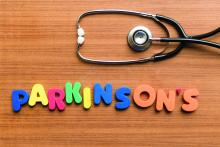 Parkinson's spelled out in letters