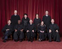 The current U.S. Supreme Court justices.