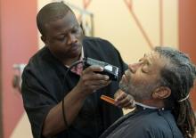 African American barber shop