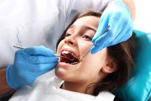 Child in dental chair