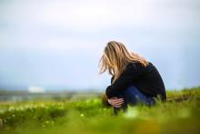 depression woman, alone