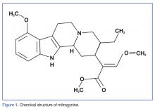 Chemical structure of mitragynine