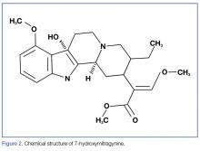 Chemical structure of 7-hydroxymitragynine