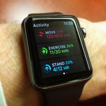 iWatch with fitness app.