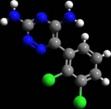 Lamotrigine's chemical structure