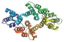 Structure of the ANXA2 protein.