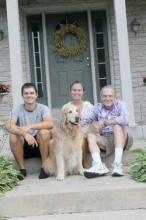 Photo legend: Dr. Rosenow with his two grandchildren, Christian and Kate, and favorite dog Jackson.EDWARD C. ROSENOW III, MD, MS, MASTER FCCP President 1989-1990 