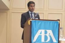 Dr. Shantanu Agrawal, director for the CMS Center for Program Integrity, speaks at a recent American Bar Association conference.