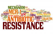 Antibiotic Resistance concepts,isolated on white background.